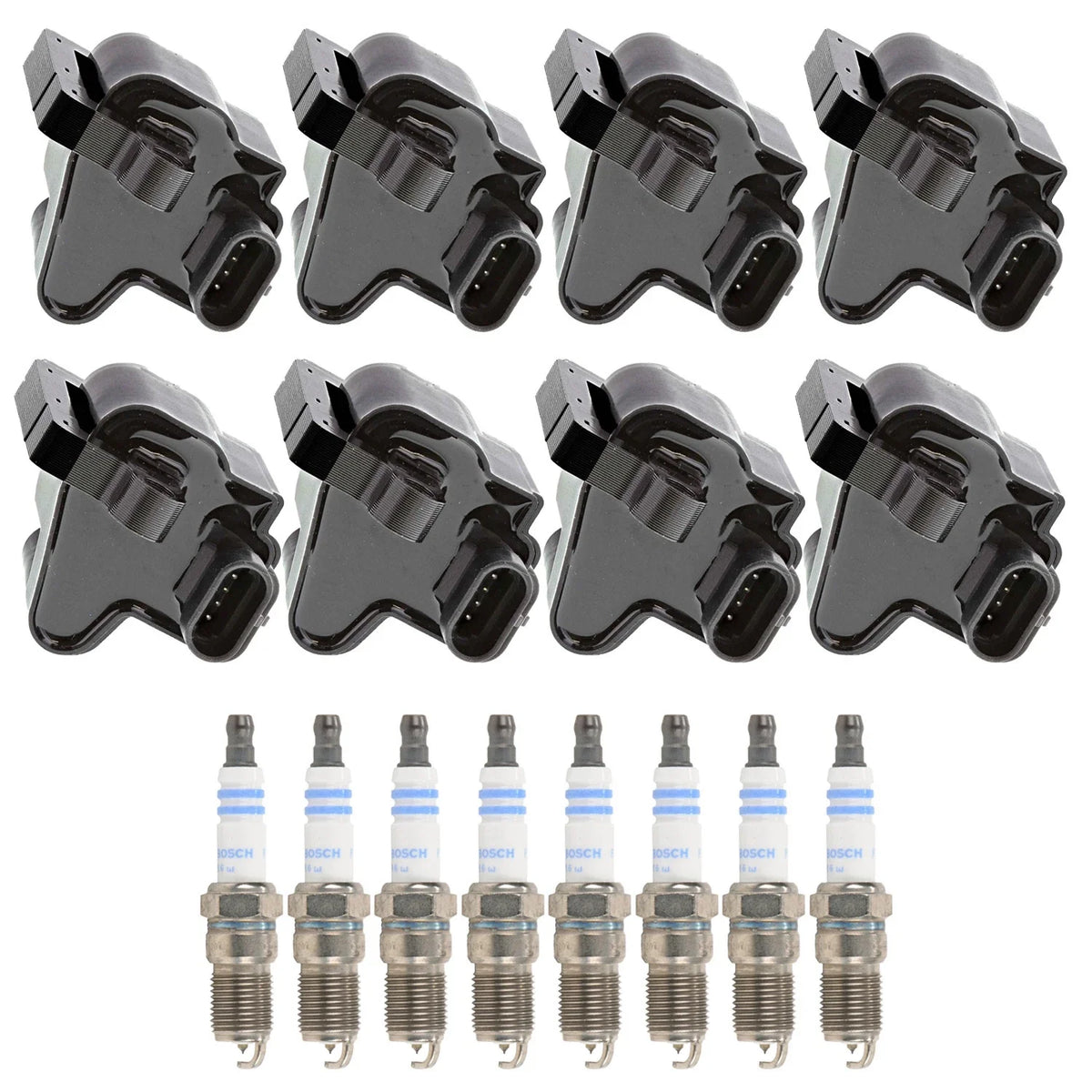 Set of 8 Ignition Coils & Spark Plugs for Silverado 1500 V8