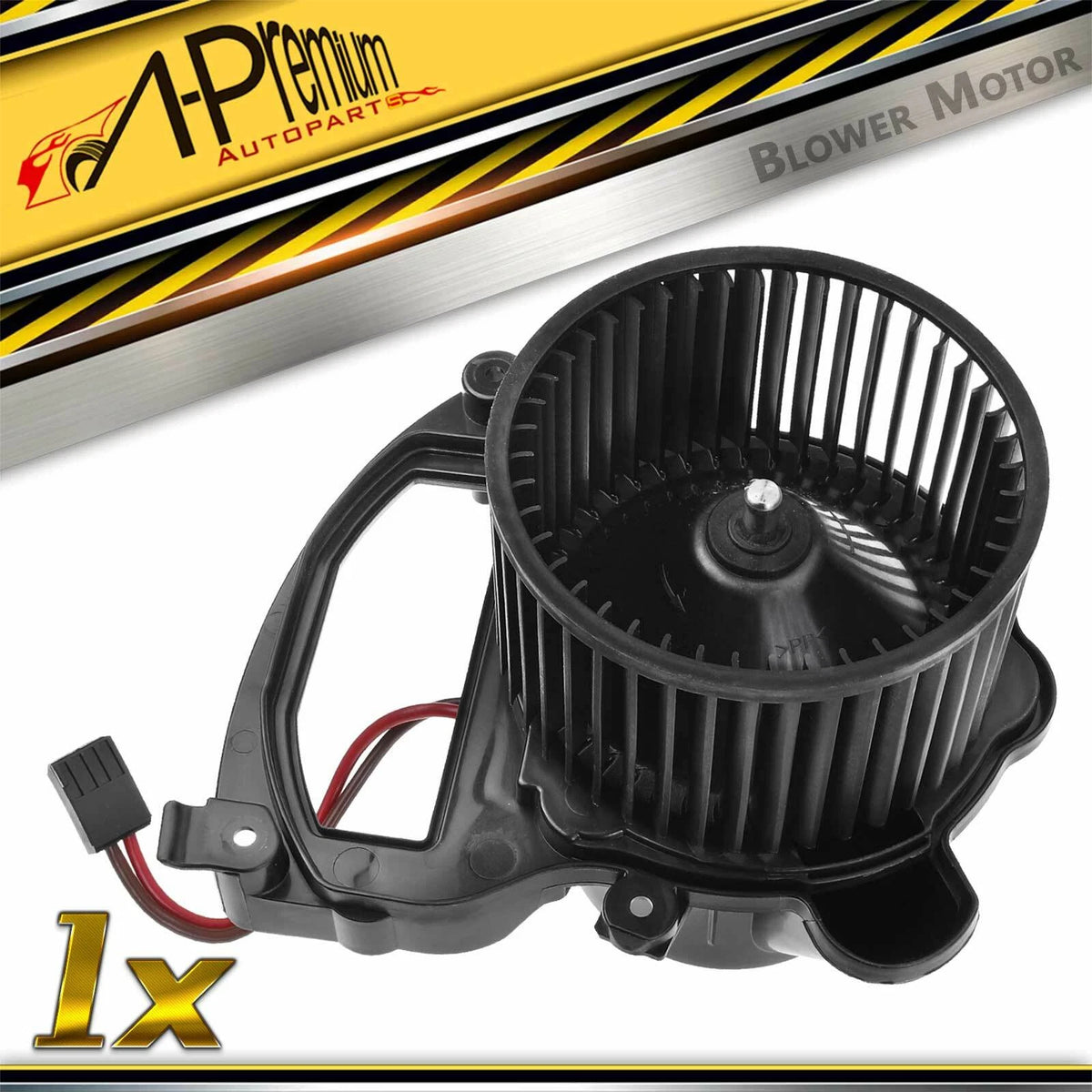 Rear HVAC Blower Motor w/ Wheel Assembly for Volkswagen Atlas (2018–2024) 3QF819021B, 87801