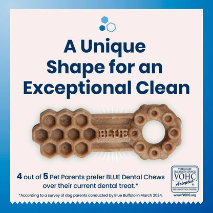 14 Count Blue Buffalo Medium Dental Chews for Dogs Daily Dental Care