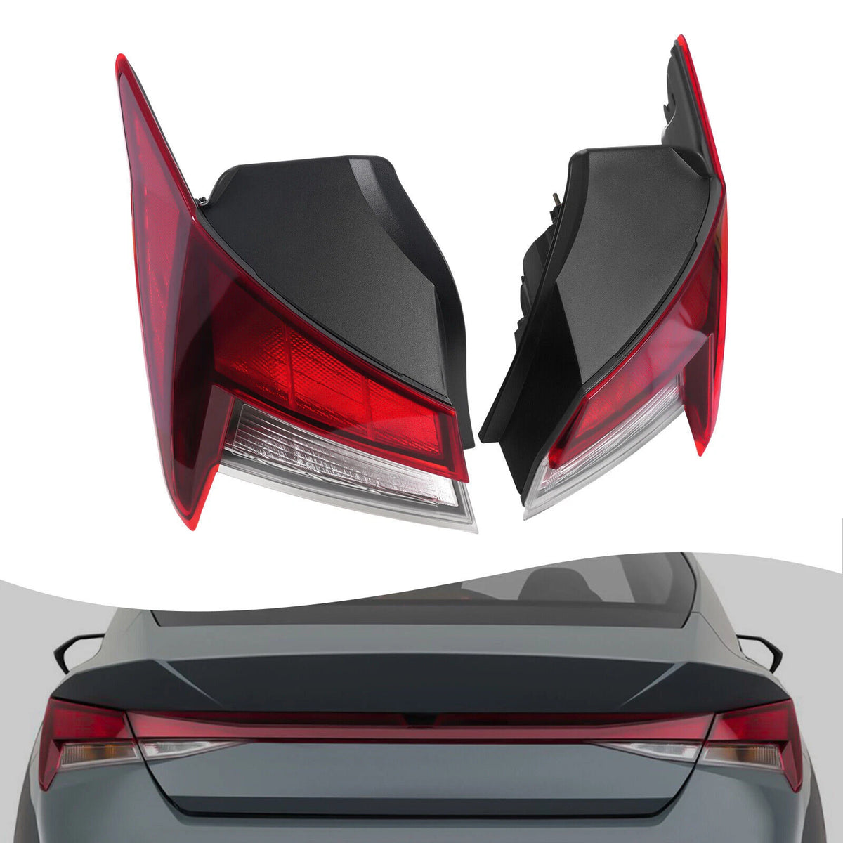 Set of 2 Outer Tail Lights for Hyundai Elantra (2021–2024) 92401-AA000, 92402-AA000