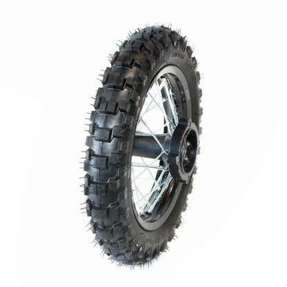 2X 10" Rear Wheel Rim Knobby Tire for PIT PRO Dirt Bike (Black)