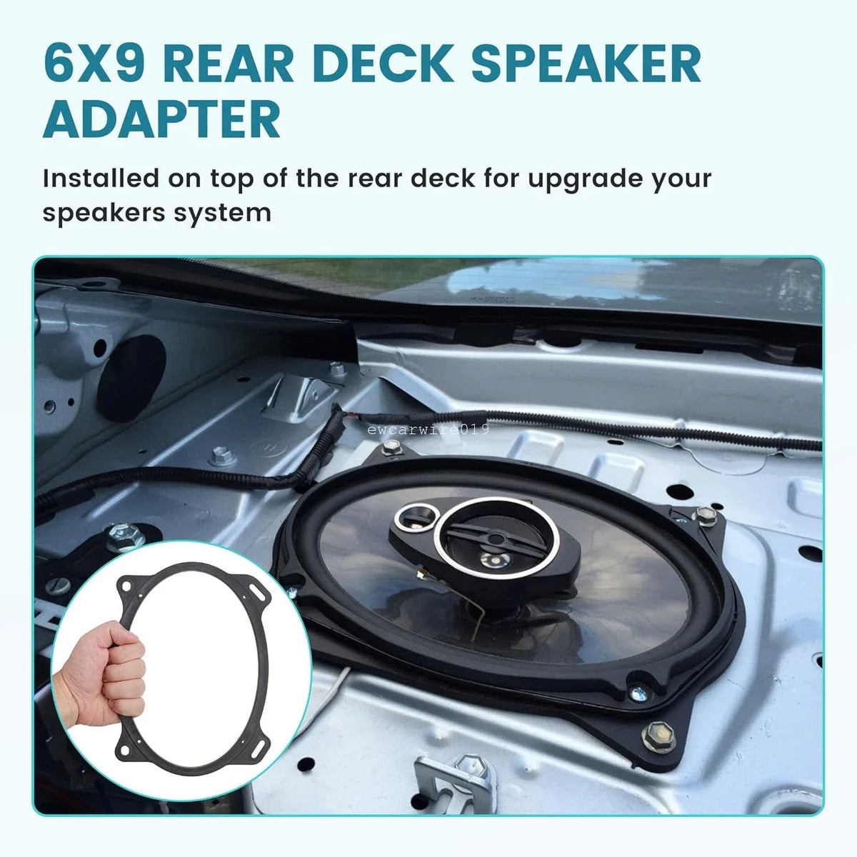Rear Door Speaker Mounting Bracket 6"x9" for Toyota Corolla (2003–2013)