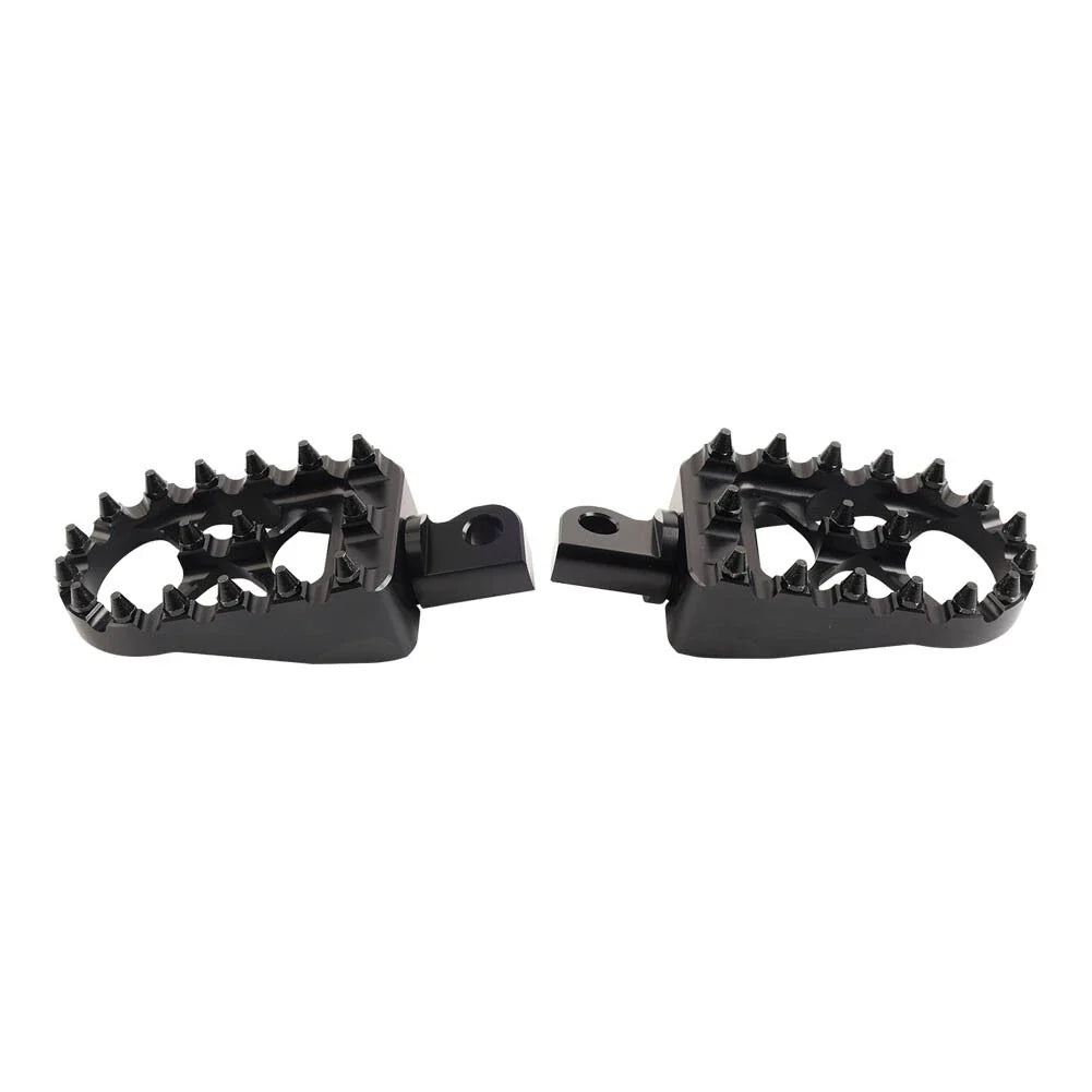 CNC Wide Fat Foot Pegs for Harley Dyna Sportster Fatboy (Pair)
