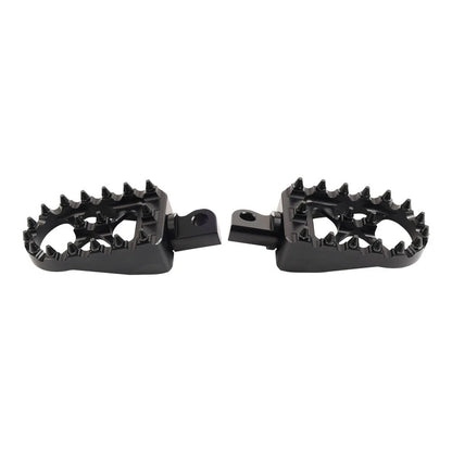 CNC Wide Fat Foot Pegs for Harley Dyna Sportster Fatboy (Pair)