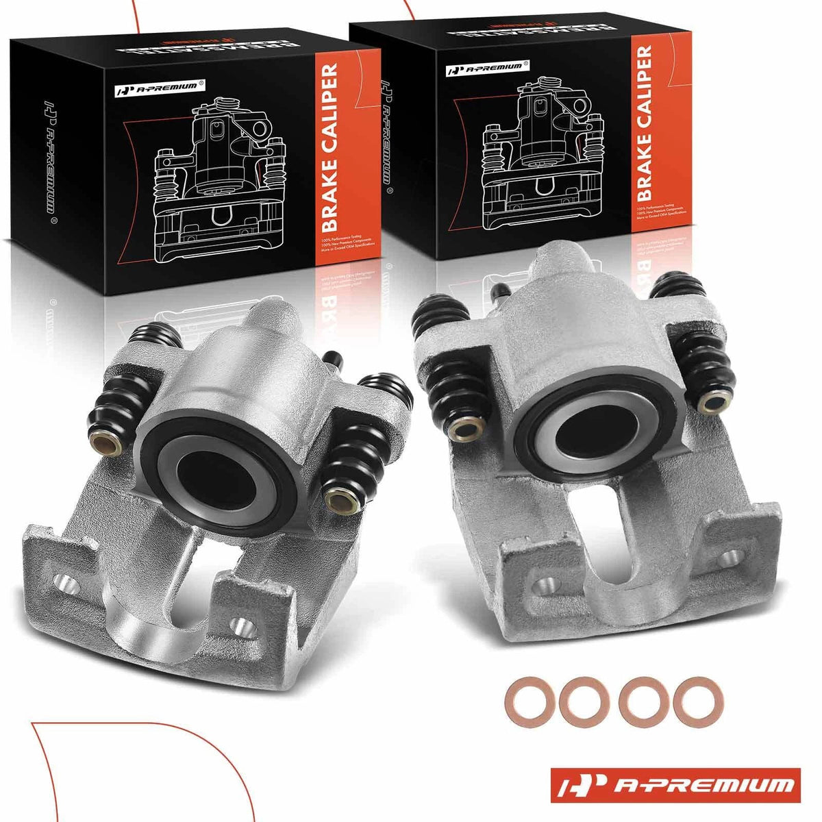 Pair Rear Brake Calipers for Ford F-150 (2004–2011) Lincoln Mark LT (2006–2008)