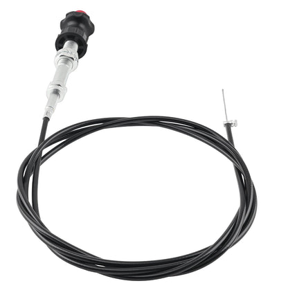 Adjustable Lock Control Cable with Black Knob for