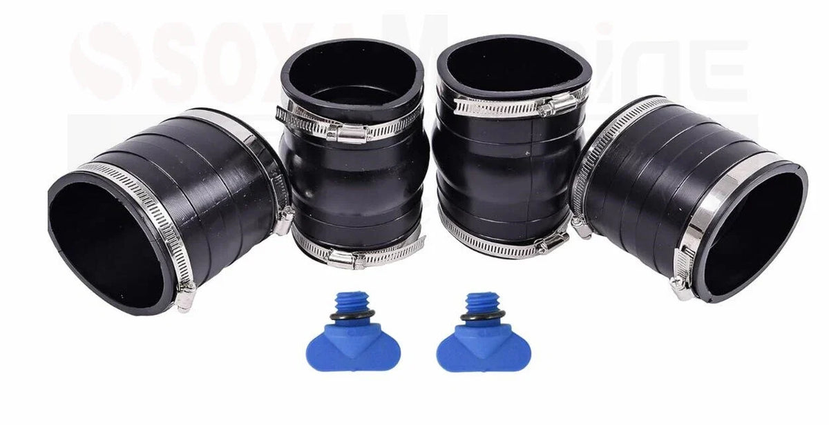 Exhaust Manifold Bellow Hose Kit for Volvo Penta 5.0L 5.7L V6 V8 (3853608)