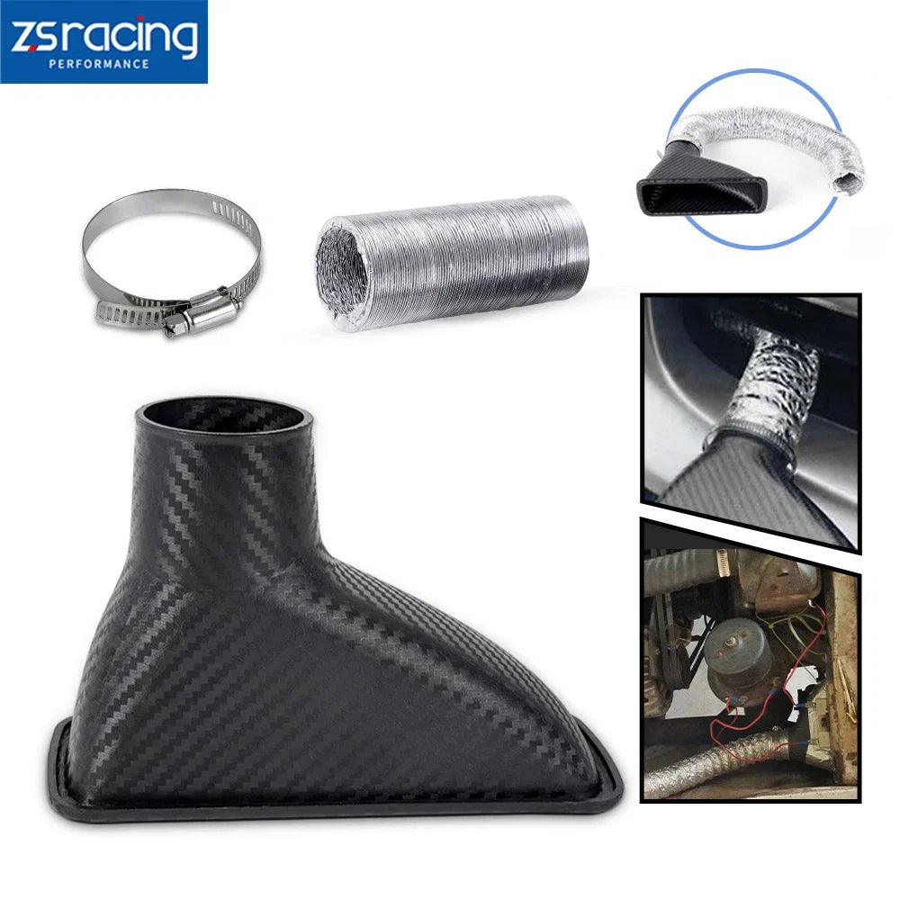 Turbo Air Intake Pipe Funnel Kit for Universal Cars (Fits )