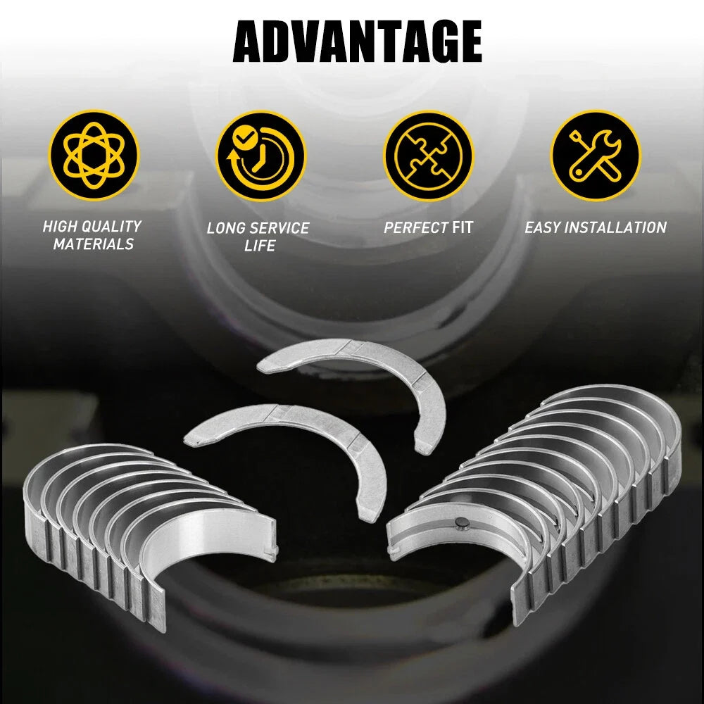Main Rod Bearings for Hyundai Elantra Tucson Kia Soul 1.6L L4 (2013–2020)