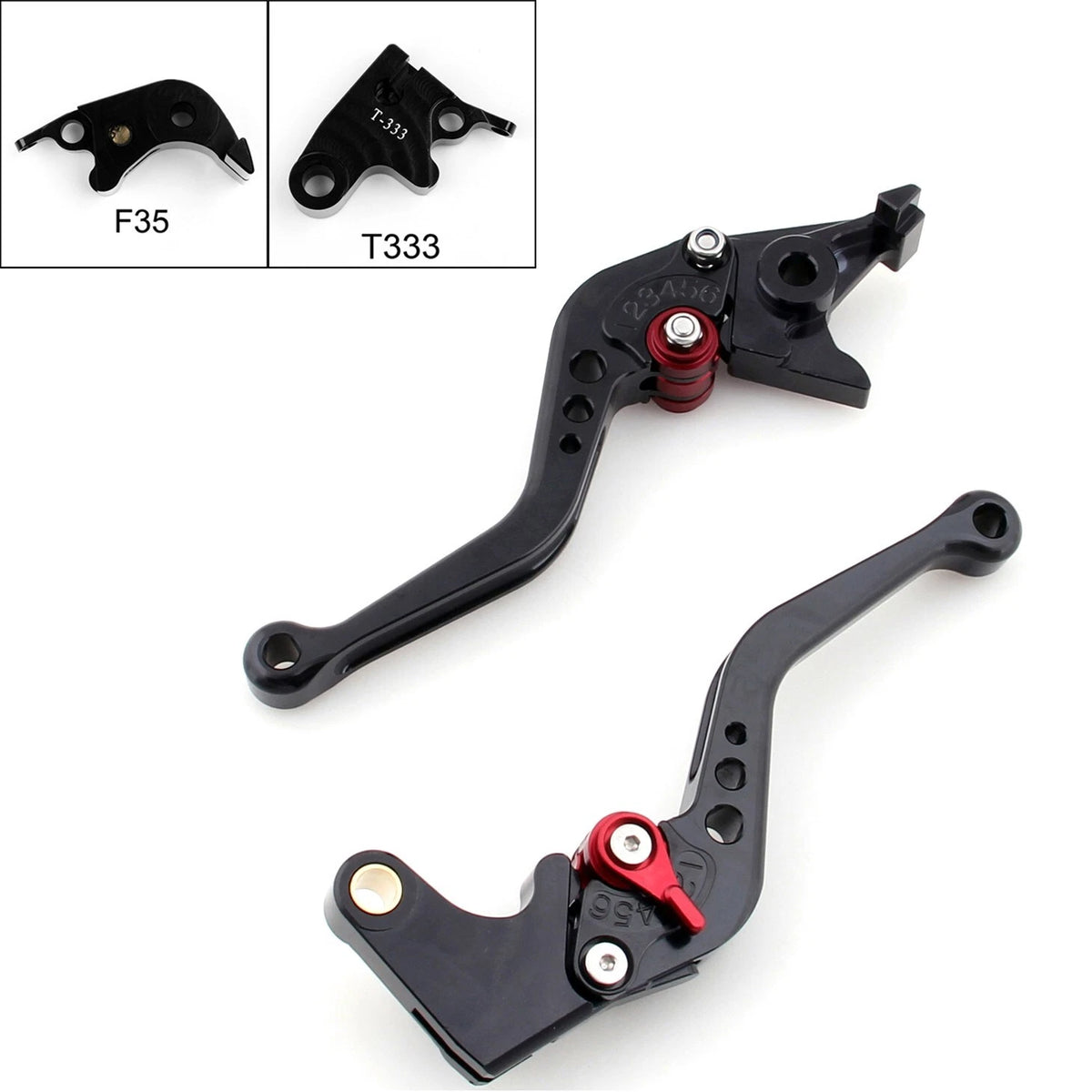 Brake Clutch Levers for Triumph Daytona Speed Triple Street Triple 675/R (M543-S048-Black)