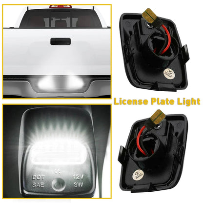 2X White LED License Plate Lights for Toyota Tacoma (2005–2015)