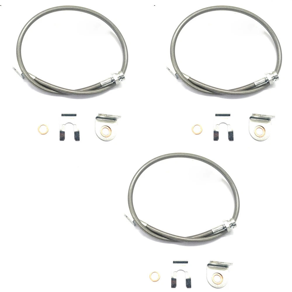 Stainless Extended Brake Lines for Jeep Cherokee XJ ZJ Wrangler YJ TJ (TOOL23-02, 89715)
