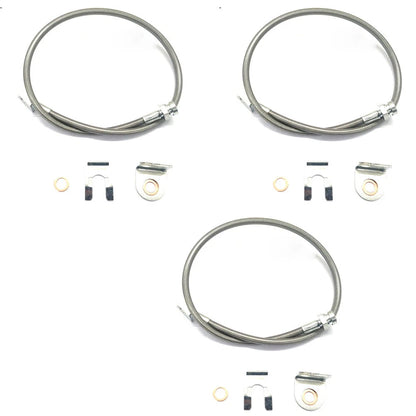 Stainless Extended Brake Lines for Jeep Cherokee XJ ZJ Wrangler YJ TJ (TOOL23-02, 89715)
