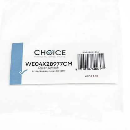 WE04X28977 Dryer Door Switch for GE (2010–2023)