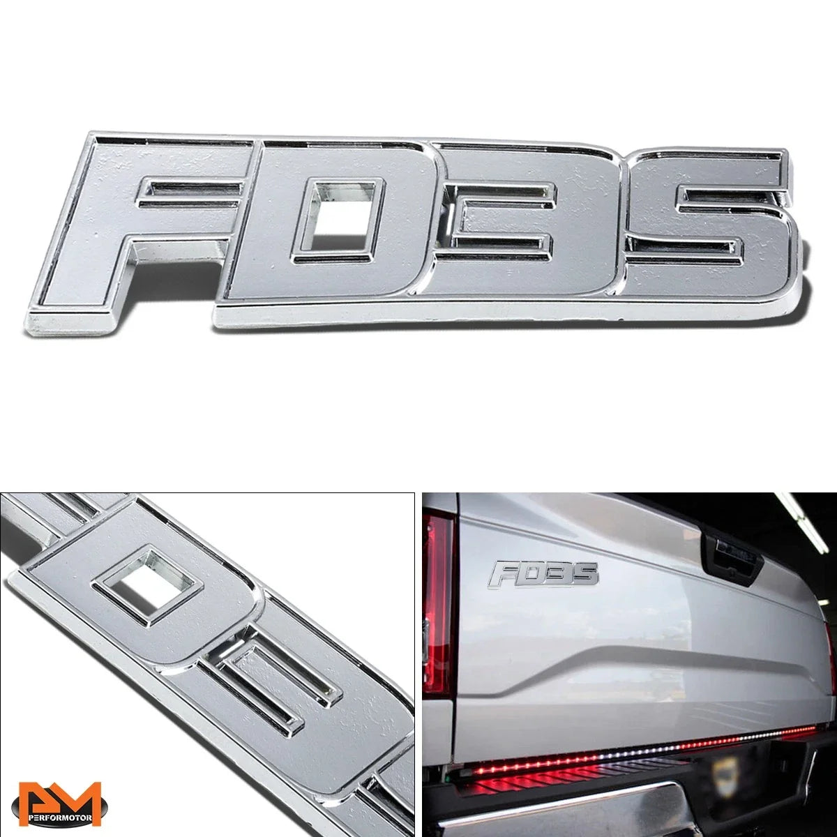 Polished Metal 3D Decal Emblem Sticker for Mazda RX-7 (1992–1995)
