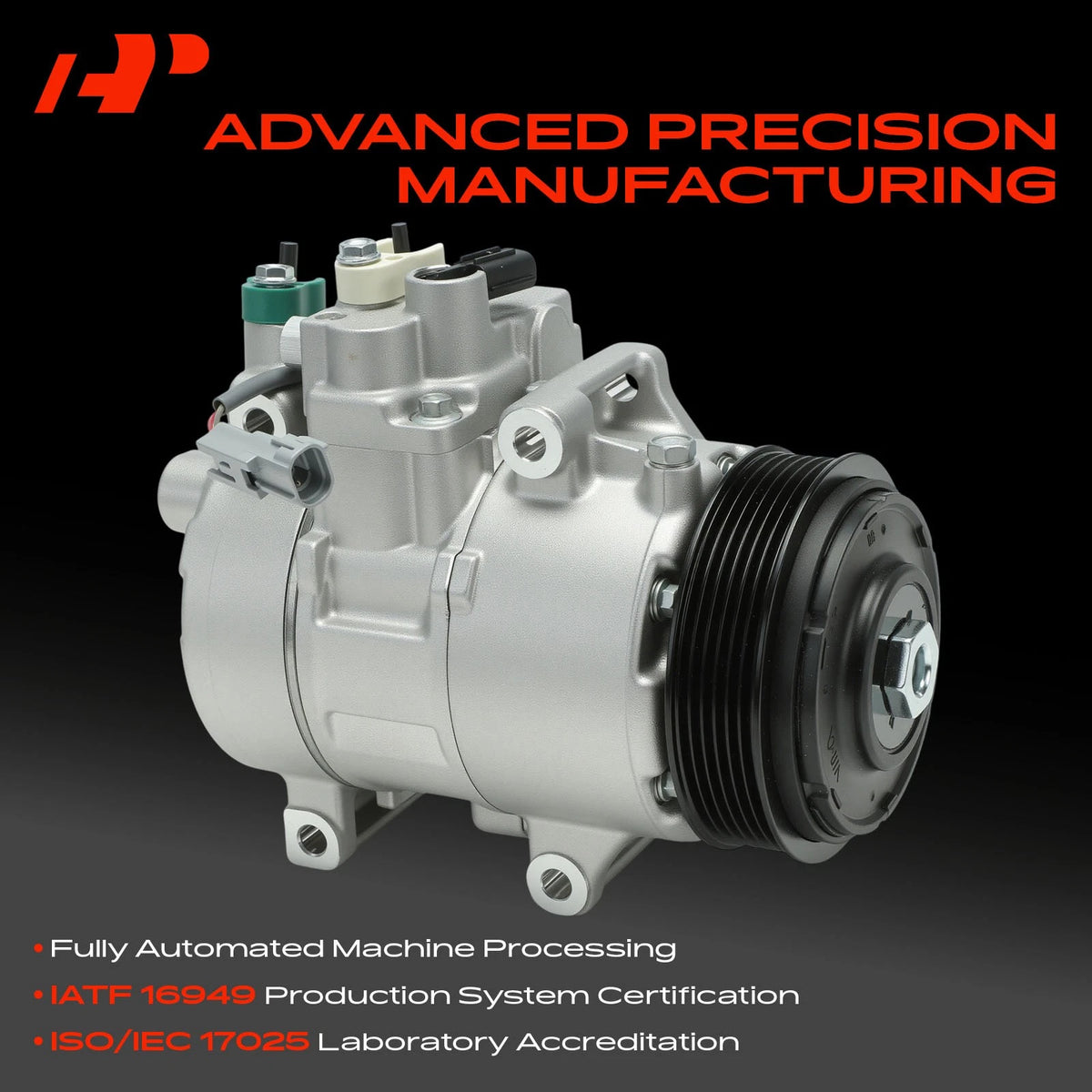 A/C Compressor with Clutch for Subaru Legacy Outback Impreza (2010–2019) 73111AJ000, 73111AJ00A, 73111AJ040, 73111AL020, 178321
