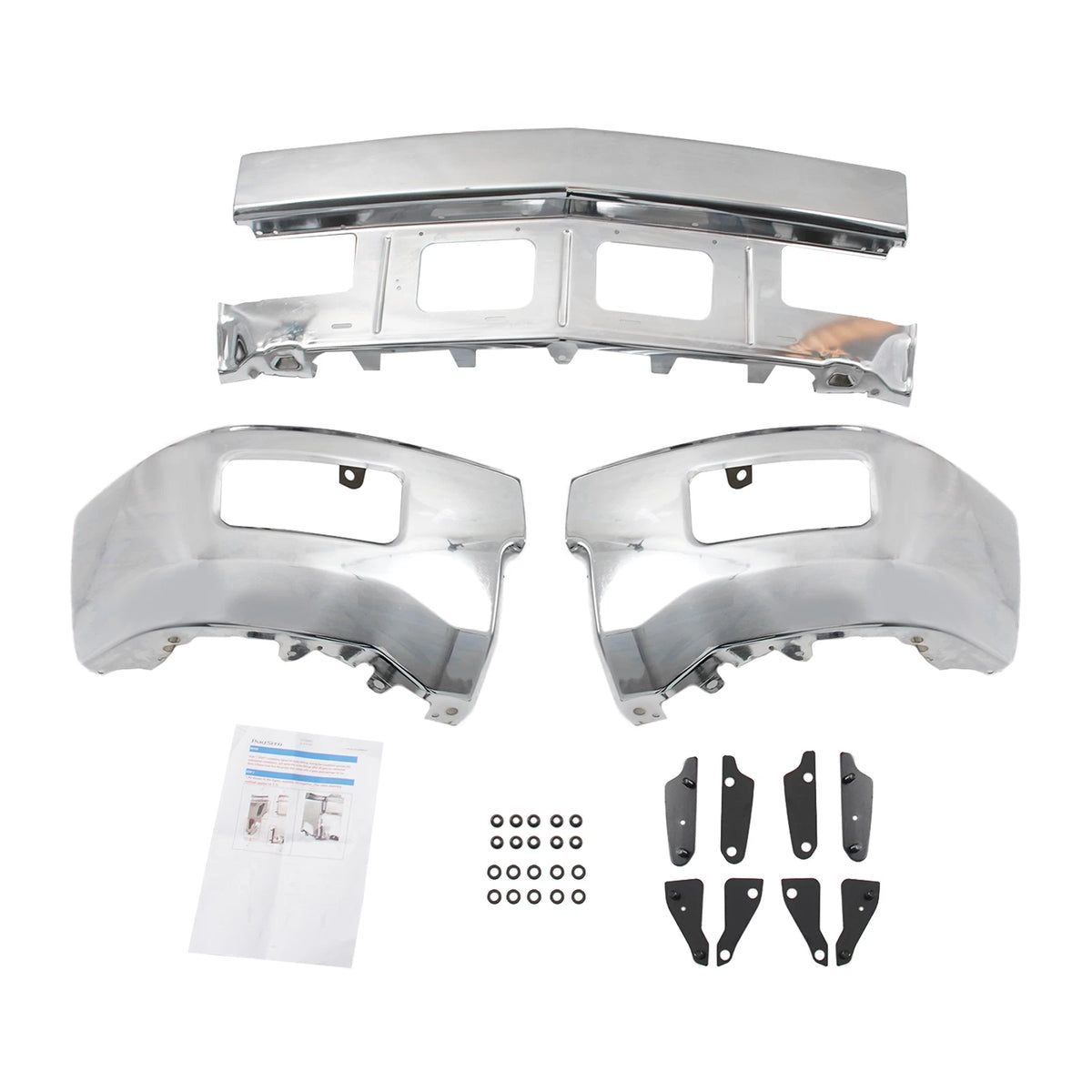Front Bumper Face Bar w/Fog Light Hole for Chevrolet Silverado 1500 (2014–2015)