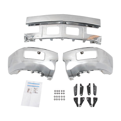 Front Bumper Face Bar w/Fog Light Hole for Chevrolet Silverado 1500 (2014–2015)