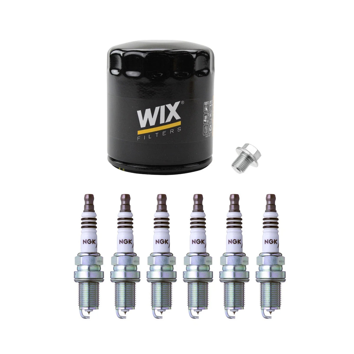 Wix Engine Oil Filter & NGK 6 Iridium IX Spark Plugs for Tacoma (1995–2004)