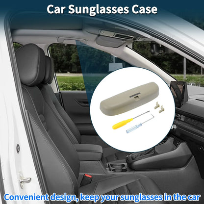 Sunglasses Case for Nissan Sylphy (2006–2022) Eyeglasses Holder Beige