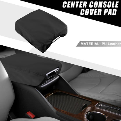 Center Console Pad Armrest Cover Protector for Ford F150 (2015–2020) Black