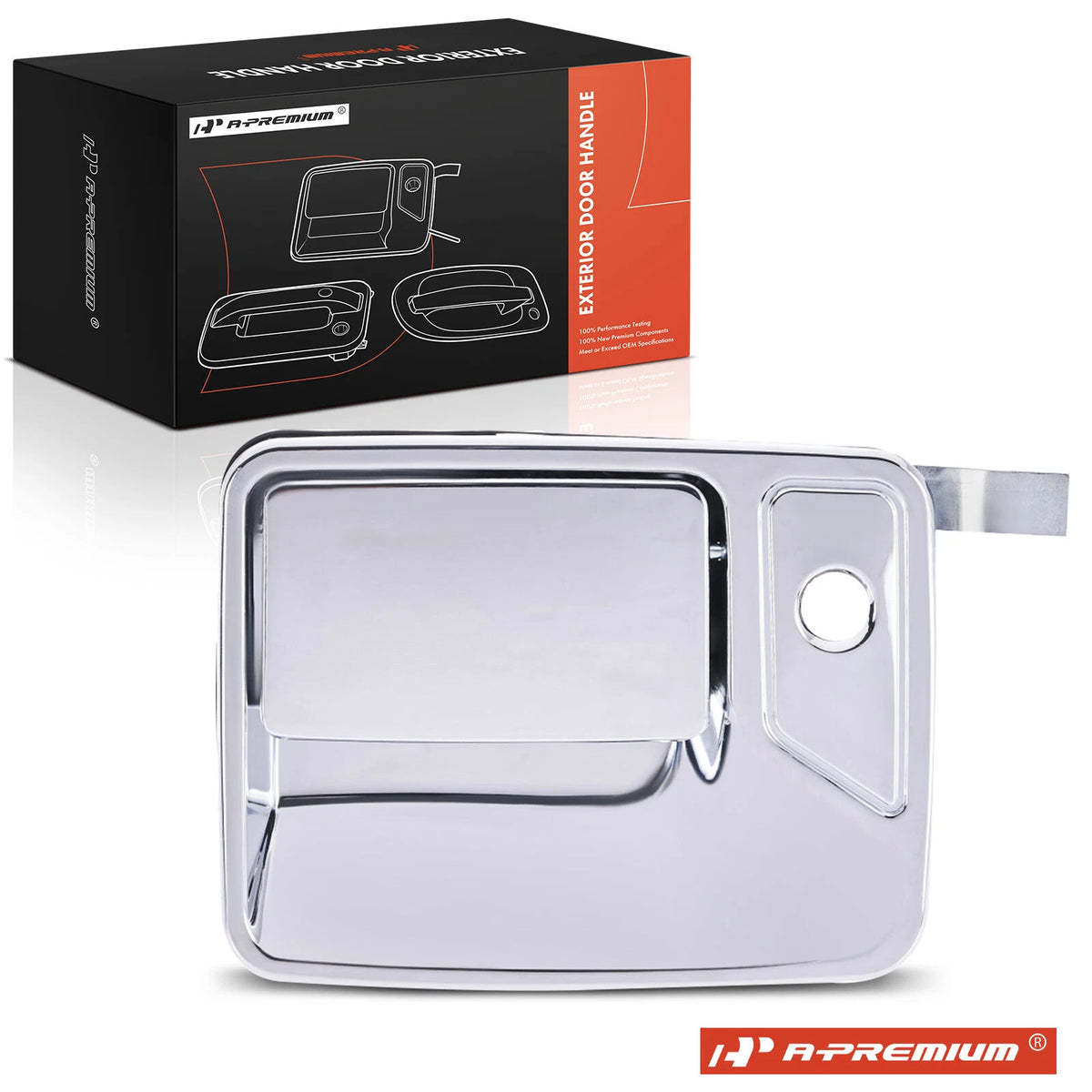 Front LH Metal Exterior Door Handle for Ford F-250 Super Duty (2008–2010) - 7C3Z-2522405, 7C3Z2522405