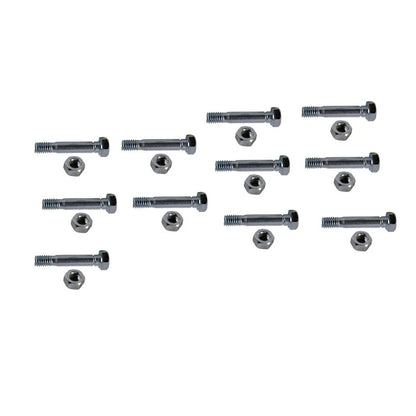 10 Pack Snow Blower Shear Pin & Nut for MTD (Fits 710-0891) 5/16" - 18 x 1-3/4"