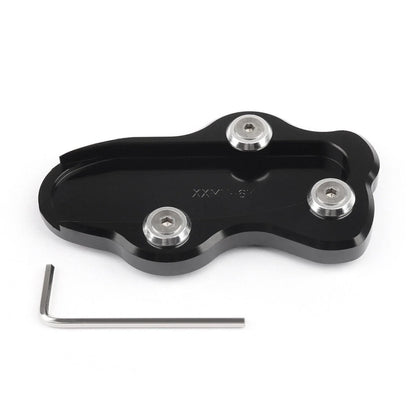 Side Kickstand Support Plate Foot Pad for Kawasaki VN900 (2006–2023) Black