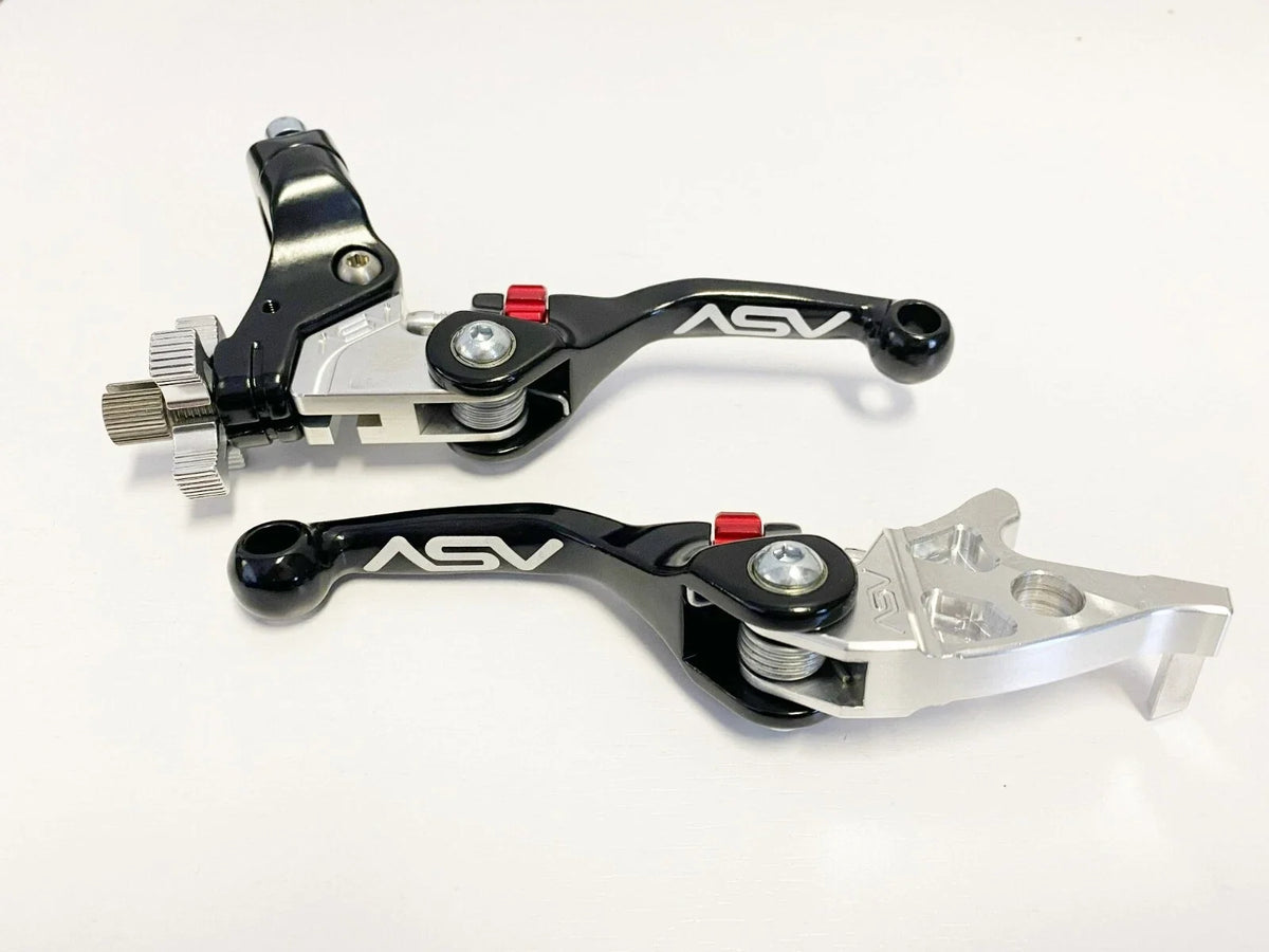 Set of 2 Shorty Black Brake Clutch Perch Levers for Honda TRX 450R (2006–Present)