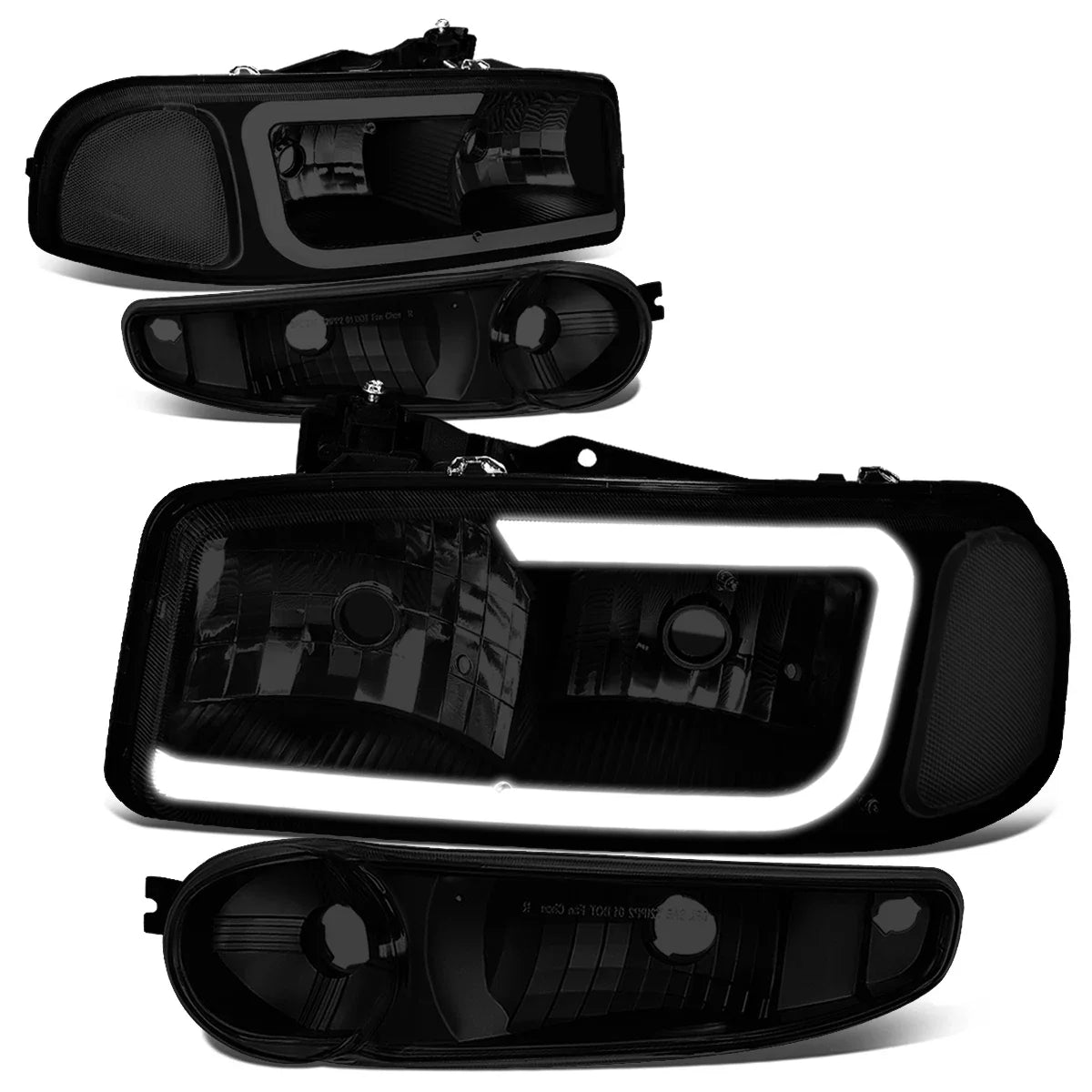 LED DRL Headlight & Bumper Lamps for GMC Yukon XL/Sierra Denali (2000–2006)