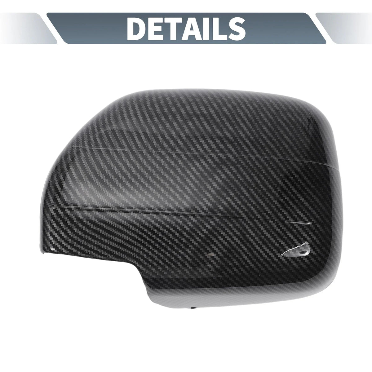 Pair Rearview Mirror Cap Overlay Black Carbon Fiber for Lexus LX470 (1998–2007)