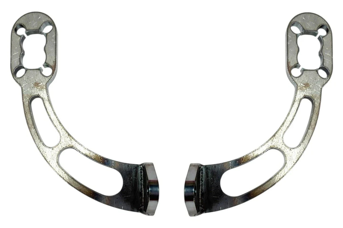 Tail Light Brackets Custom Slotted Curved Steel Pair for 1940-1953 Chevy GMC