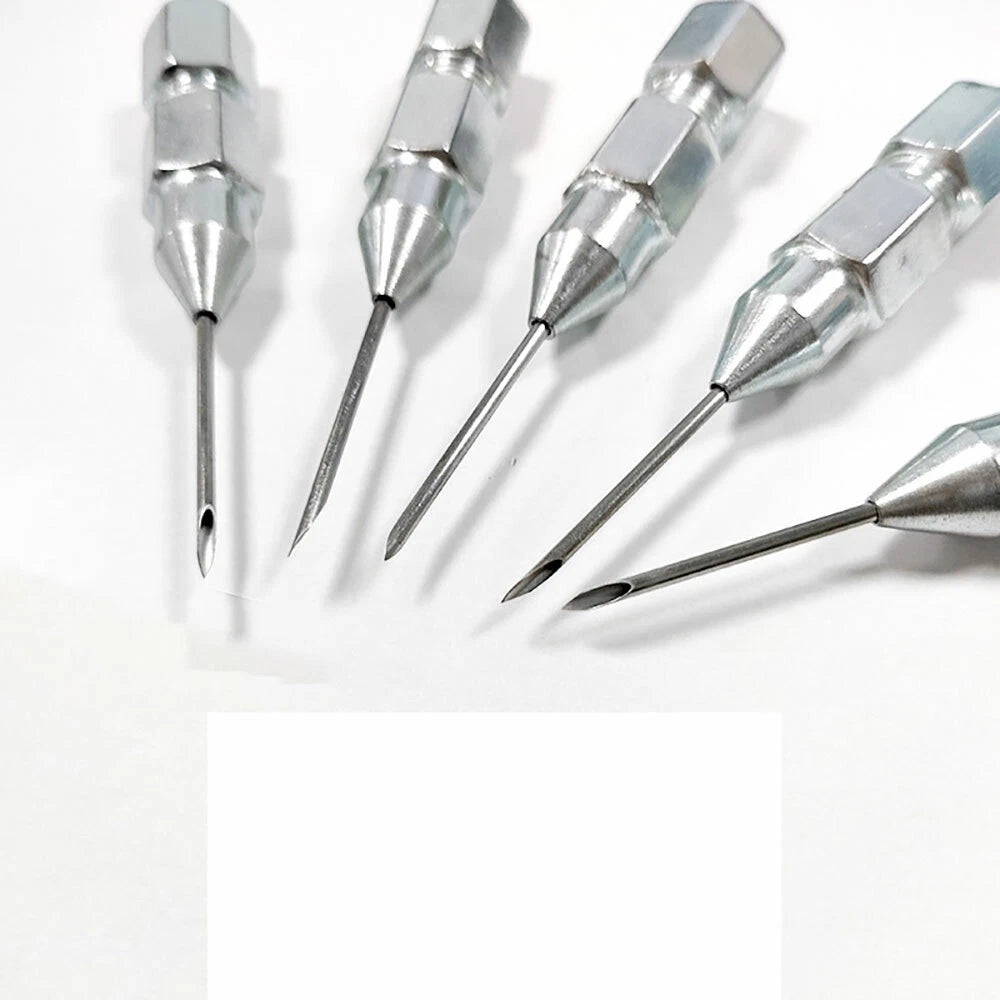 5X Needle Nose Grease Gun Nozzle Adapter 8mm Diameter Tool