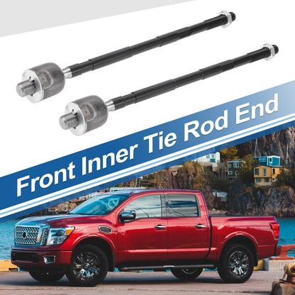 2X Front Inner Tie Rod End Links for Nissan Altima (2002–2006) Maxima (2004–2008) 656320659956