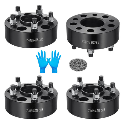Set of 4 Hubcentric Wheel Spacers 2" 5x4.75 for Chevy Corvette S10 Blazer Camaro