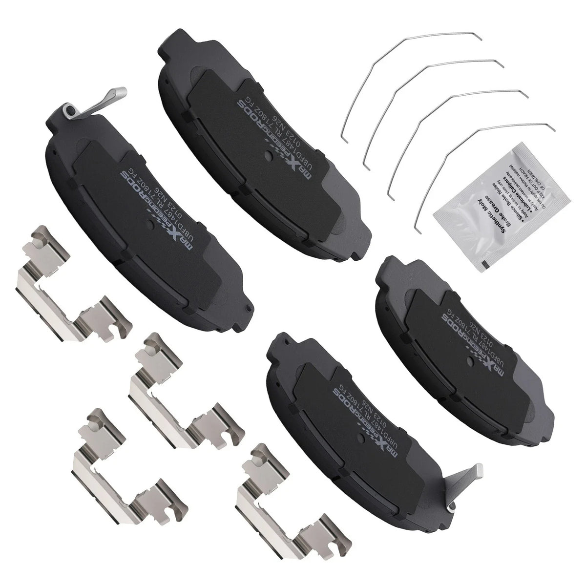 Front Ceramic Brake Pads Kit for Honda Passport/Acura RDX (2019–2025) w/Hardware
