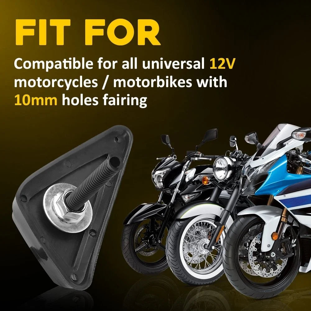 Flush Mount DRL LED Turn Signals for Motorcycle (Universal Fit)