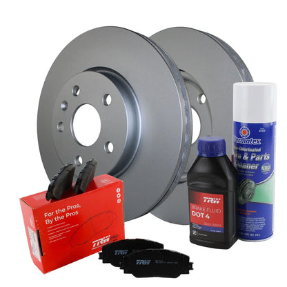 Front Brake Kit with 321mm Disc Rotors & TRW Pro Ceramic Pads for Buick Chevrolet GMC