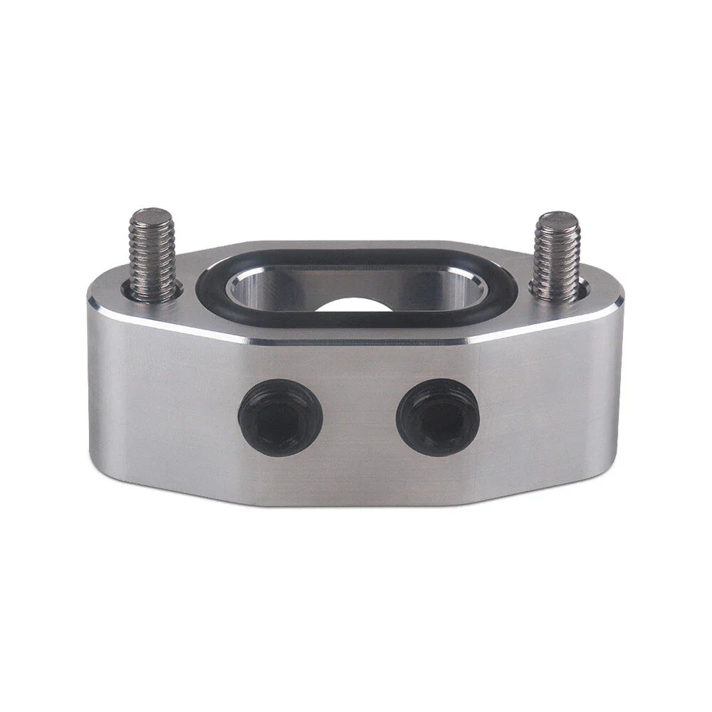 Aluminum Alloy Oil Feed Line Adapter Plate M16 x 1.5 for LS