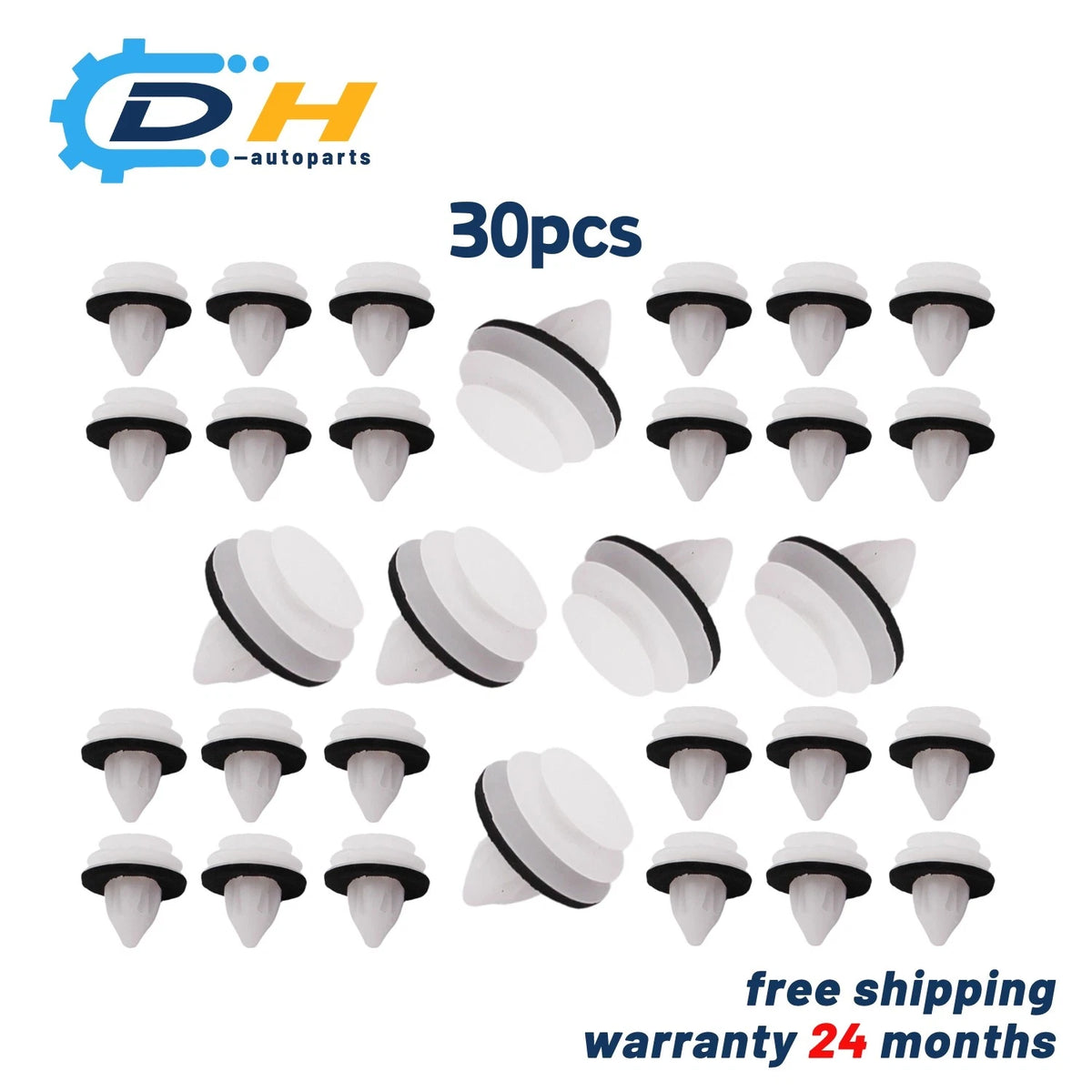 30 Pcs Trim Panel Retainer Clips for Mazda CX-30 (2020–2021) GJ6A-68-AB1