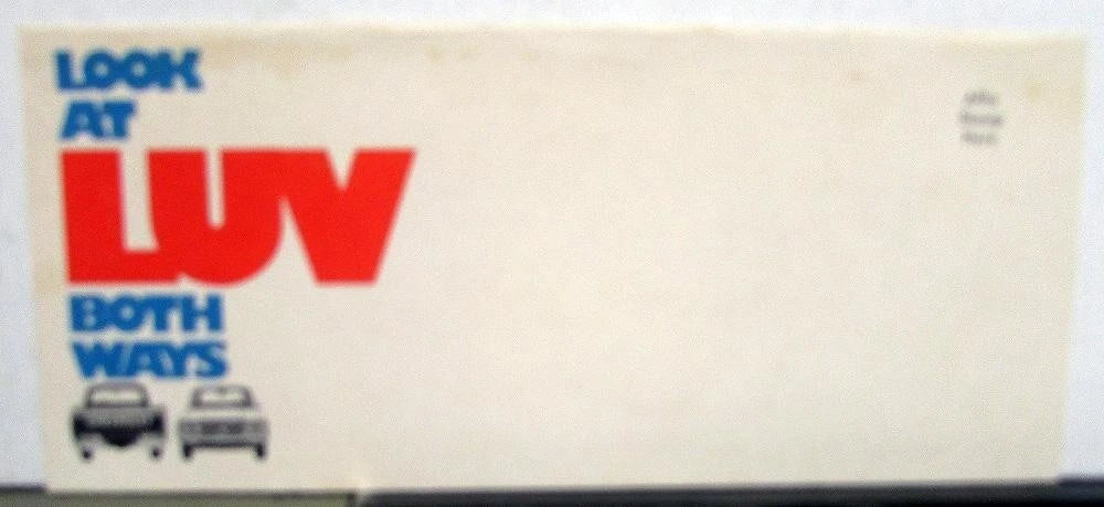 1975 Chevrolet Luv Pickup Truck Sales Folder Mailer