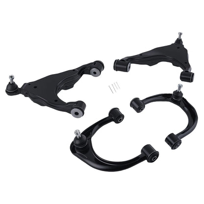 Set of 4 Front Lower Upper Control Arms for 4Runner, Lexus GX470, FJ Cruiser (2003–2009)