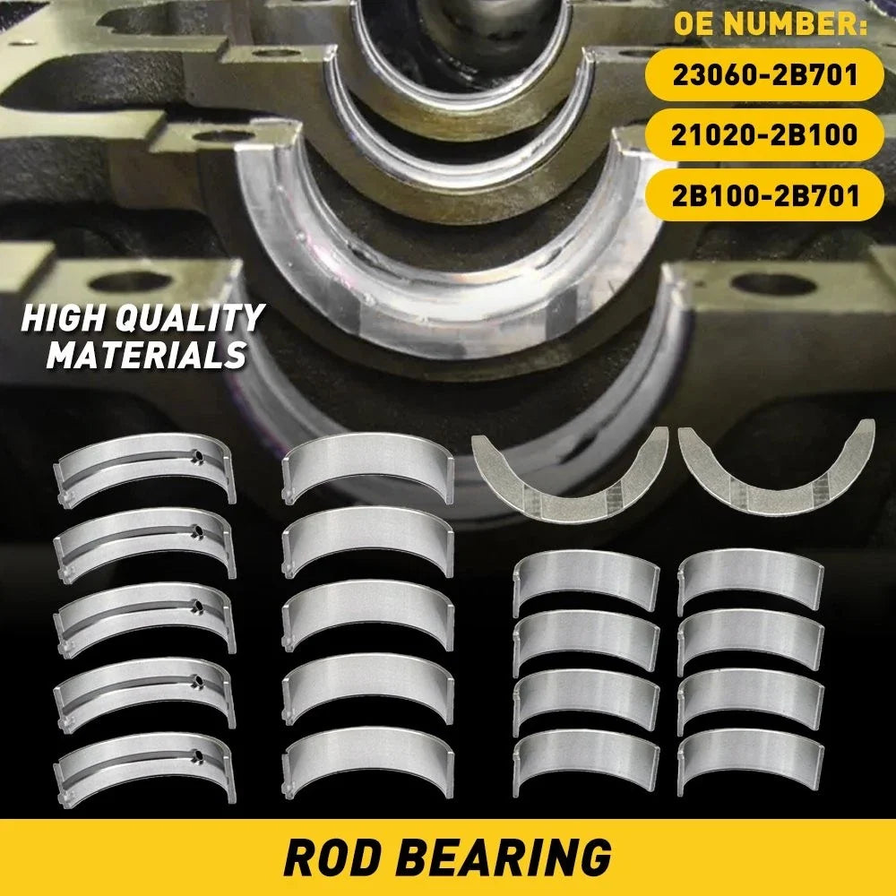 Main Rod Bearing Kit w/ Thrust Washer for KIA Forte5, Optima, Soul (2014–2019)