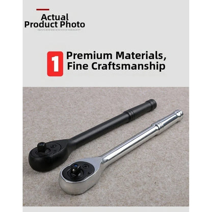 Quick Release Ratchet Wrench 72 Tooth 1/4" Drive Chrome Vanadium Steel