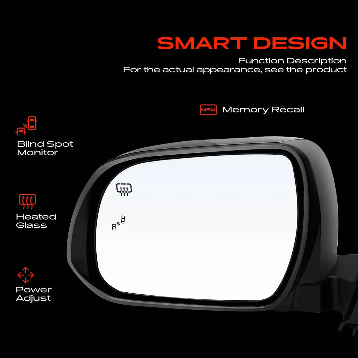 Driver Power Mirror for Toyota Sienna (2013–2017) 8794008121D0