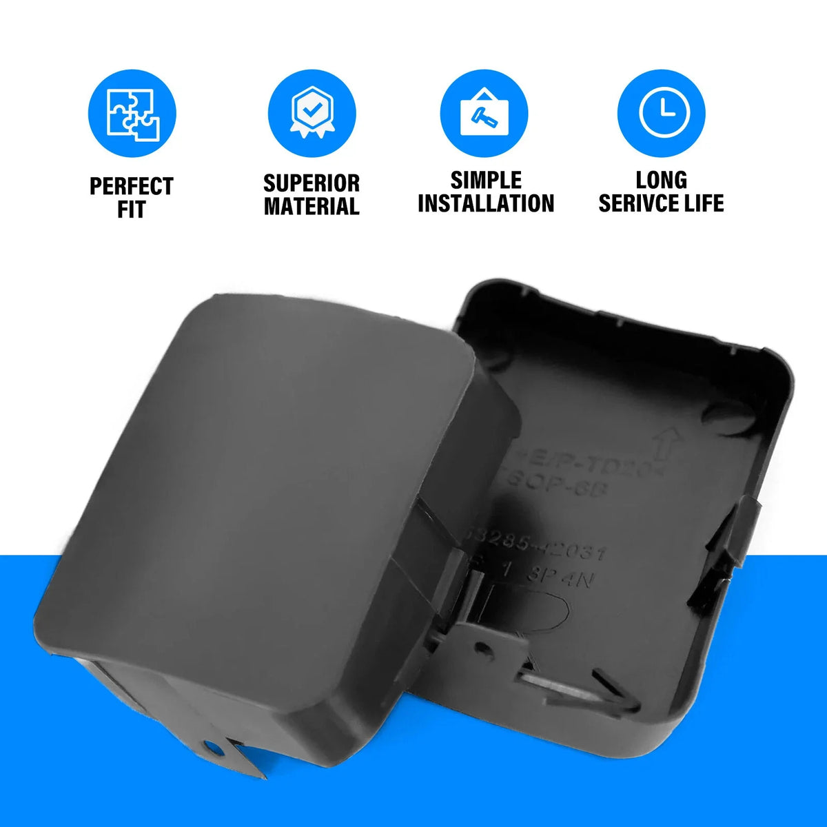 2X Bumper Tow Hook Cover Cap for Toyota RAV4 (2006–2008) Left & Right