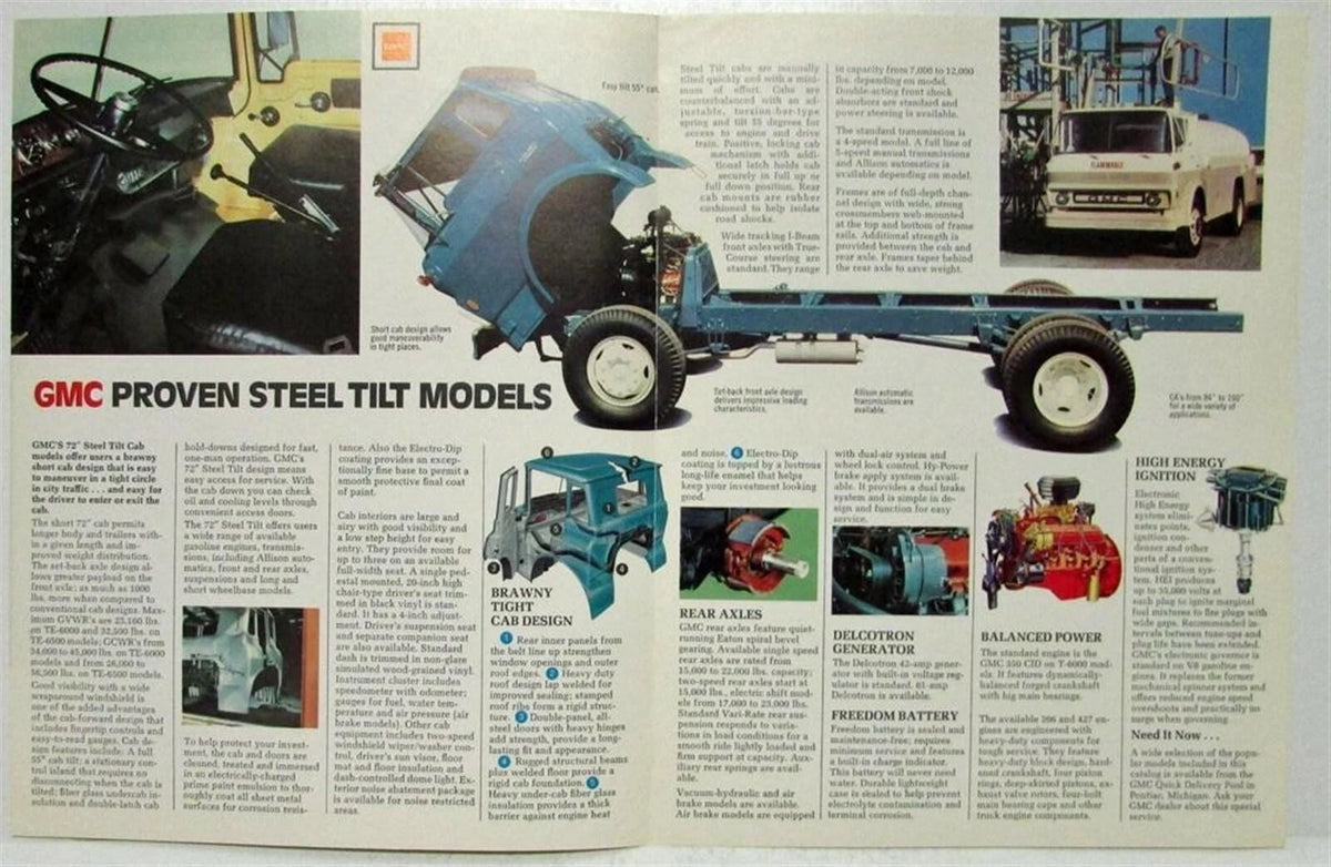 Steel Tilt Truck Sales Brochure for GMC (1977)