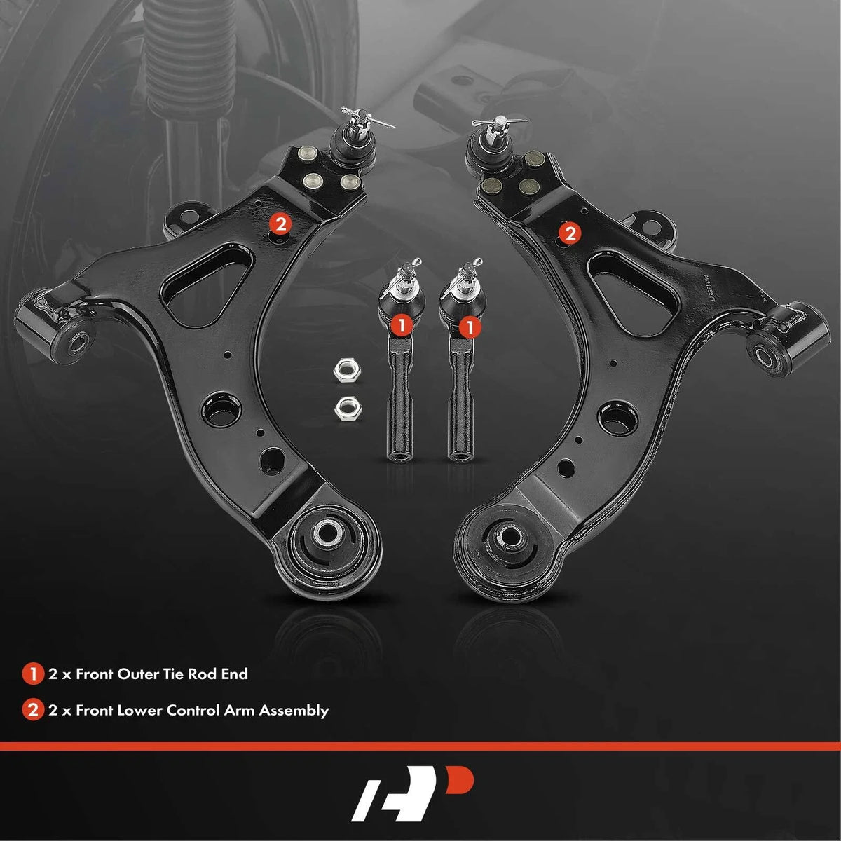 Set of 4 Control Arm Ball Joints for Buick Chevrolet Pontiac
