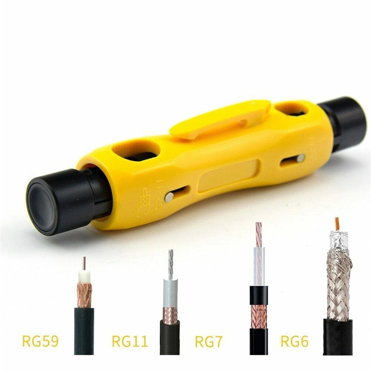 Coaxial Cable Stripper Pliers Tool for RG59 RG11 RG7 RG6