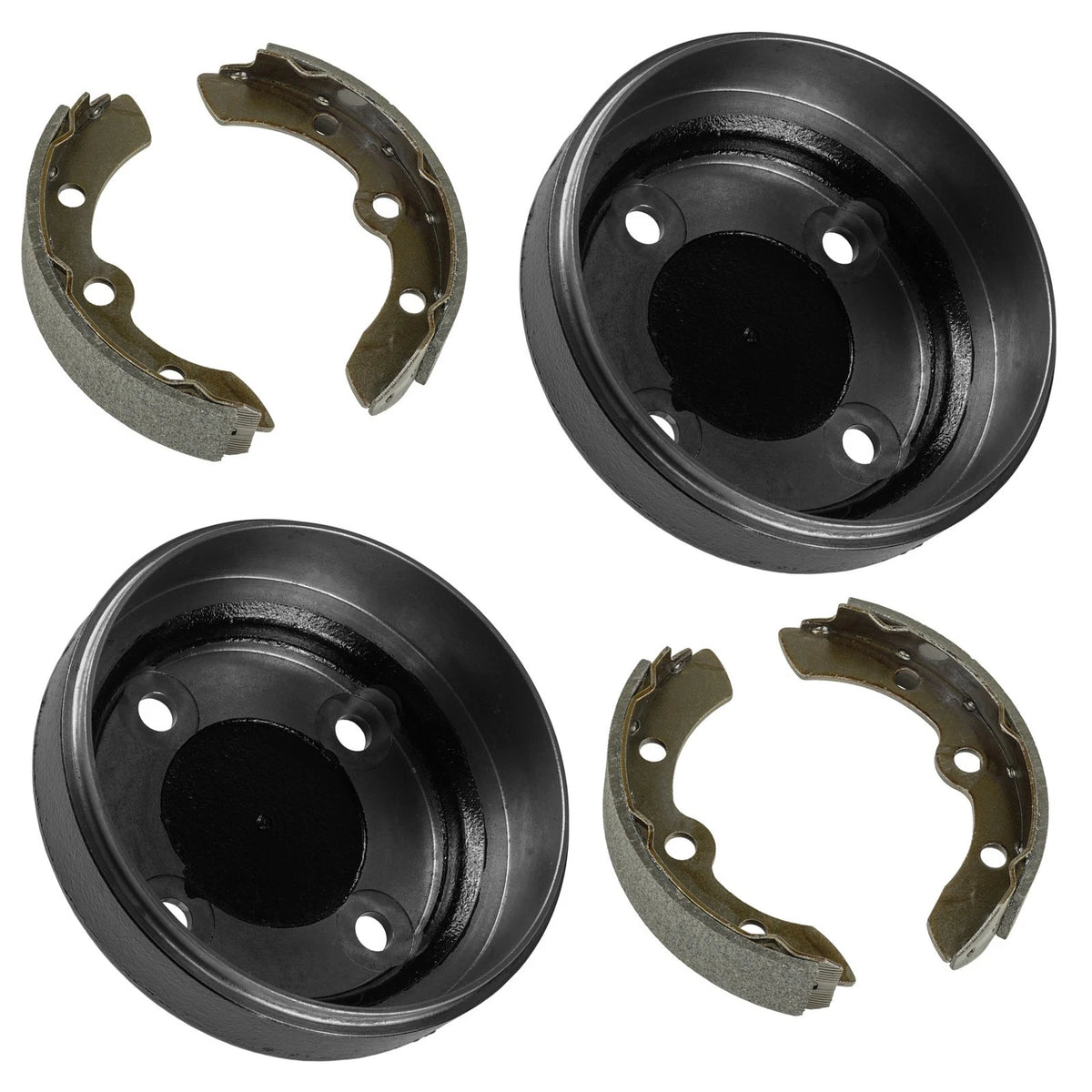 Brake Drum & Shoe for Club Car Carryall 1 / 6 (DR103, BS159, 101791101)